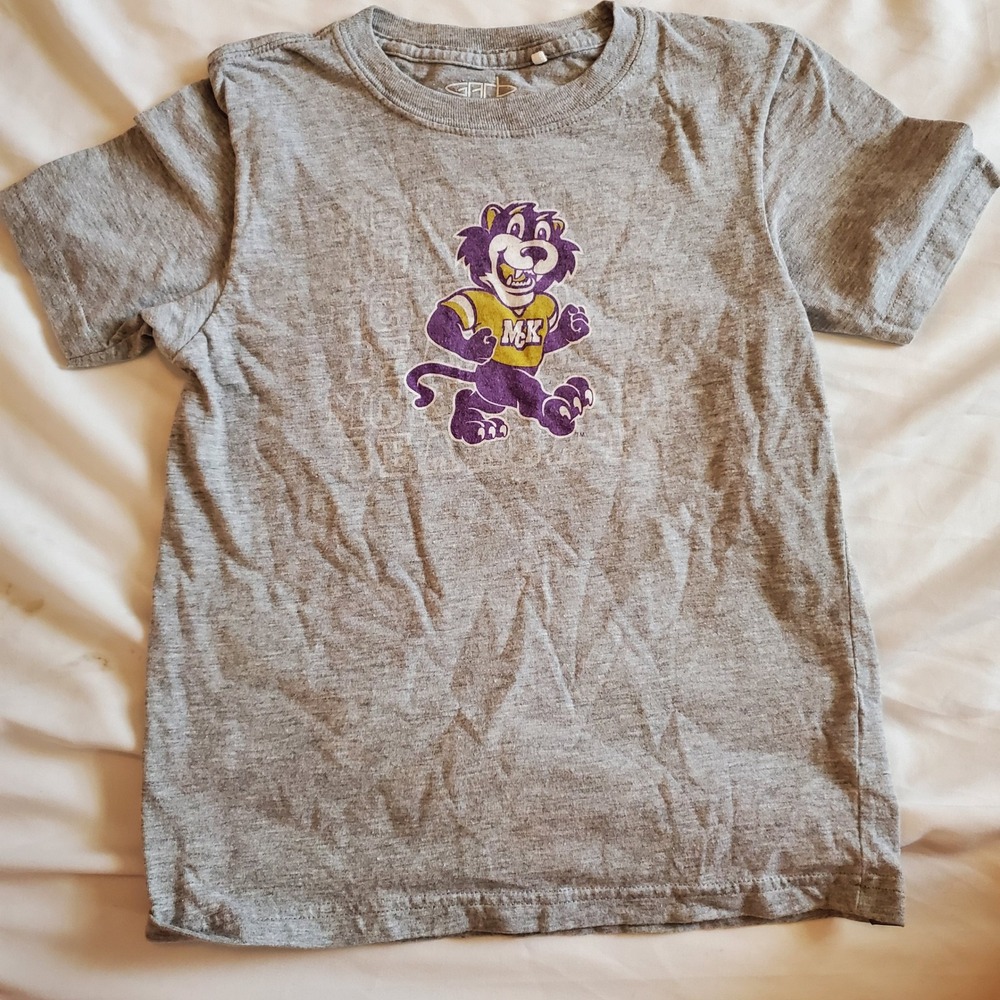 Garb McKendree University Bearcats Toddler T-Shirt Gray Size 5T Mascot Graphic
